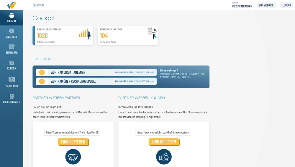 Wechselpilot Partnerportal