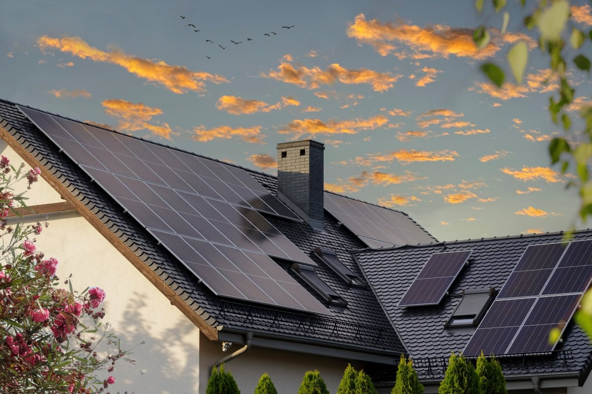 Photovoltaikanlage auf einem Dach