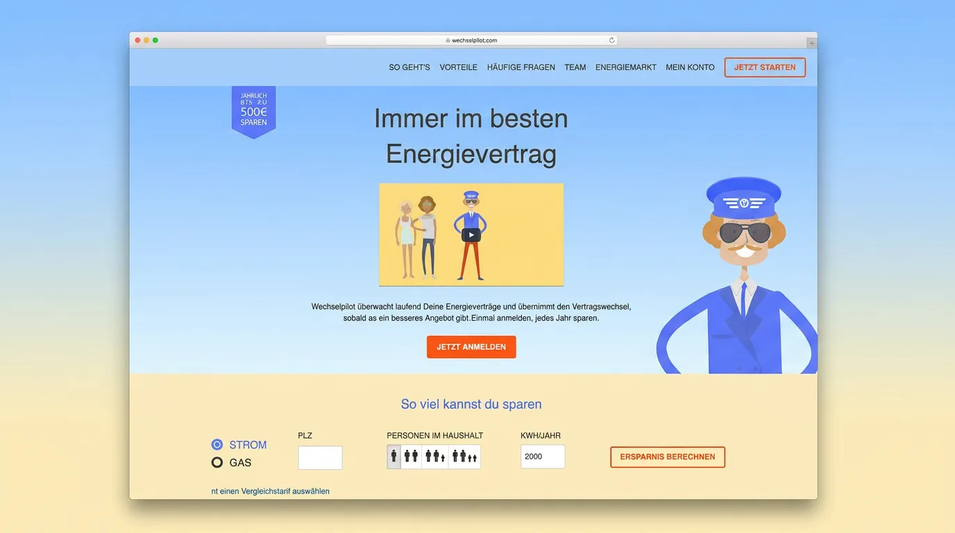 Erste Website